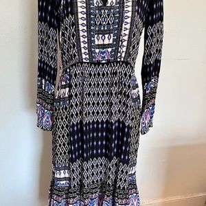 Hale Bob geometric patterned dress, size Medium